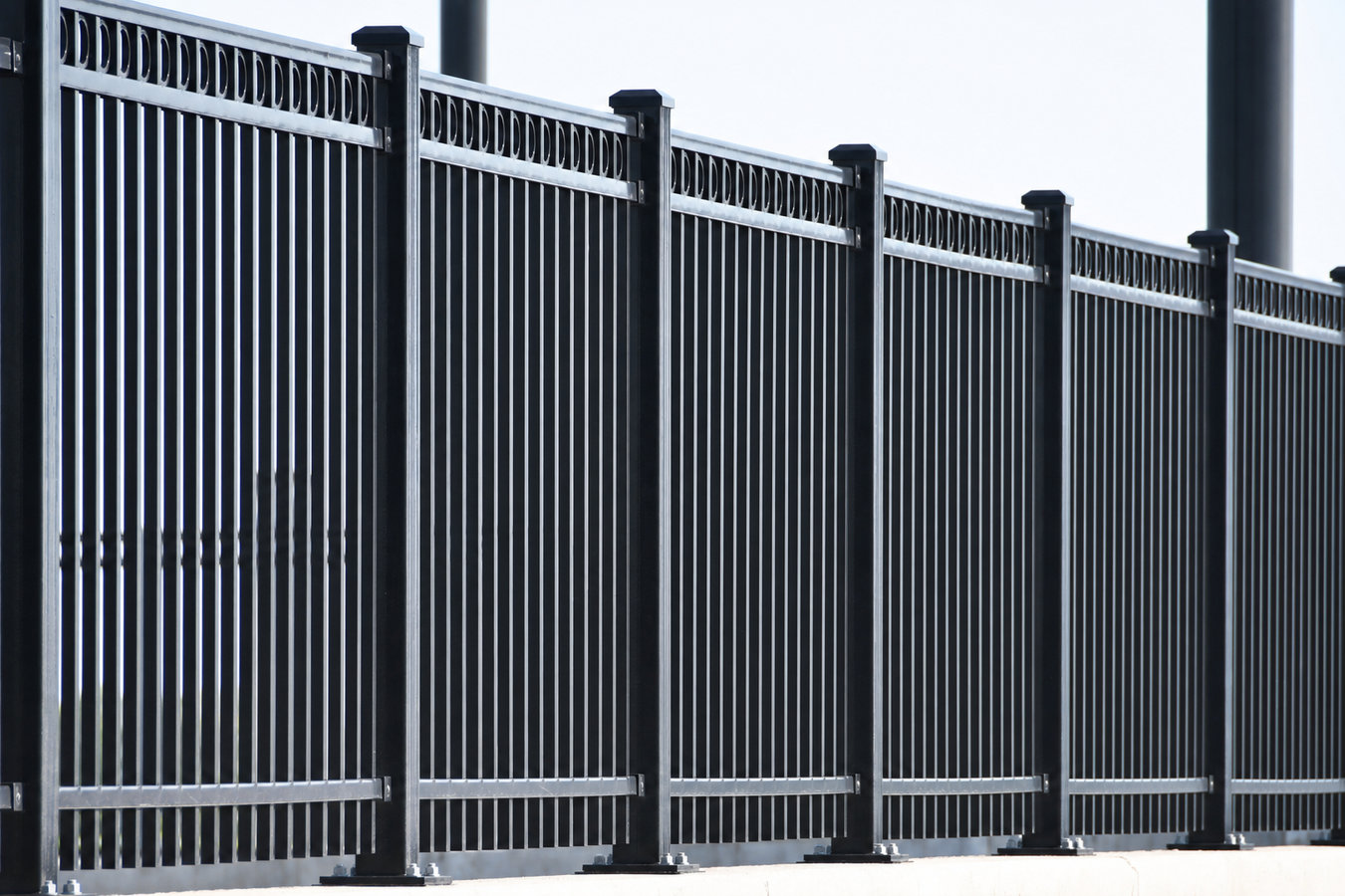 Security fence installation